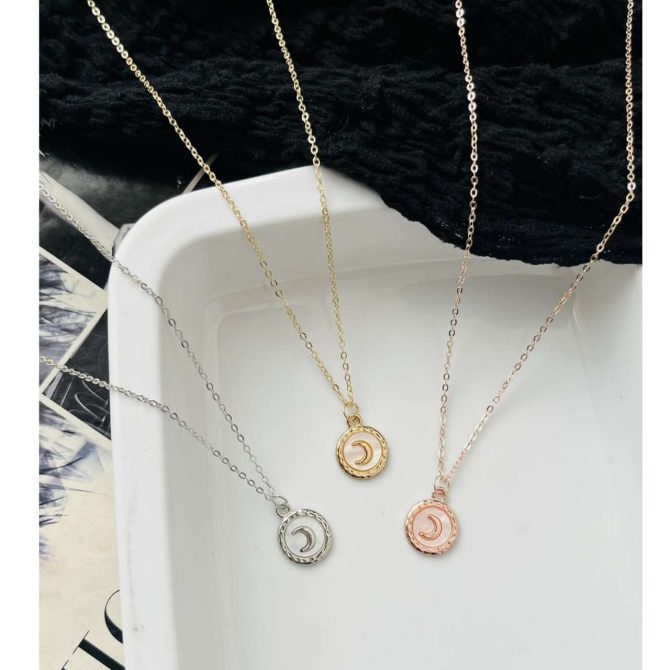 Diamond Moon Necklace