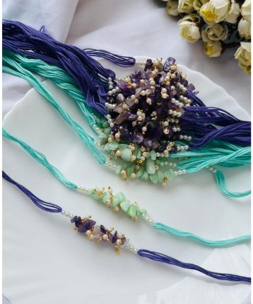 Pastel Crystals Rakhi