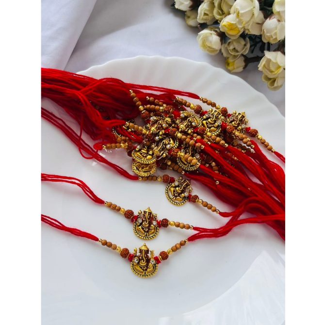 Red Ganesha Rakhi