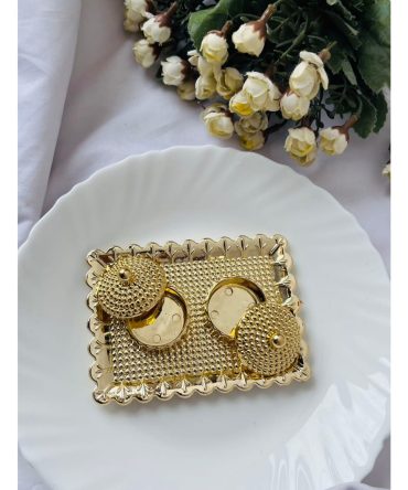 Golden Pooja Platter