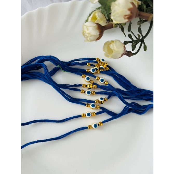 Dark Blue Evil Eye Rakhi