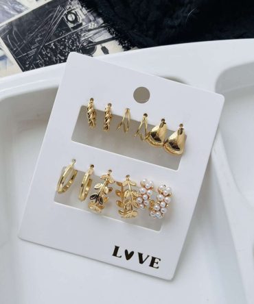 Audrey Pearl Earrings Combo (₹20 Per Pair)