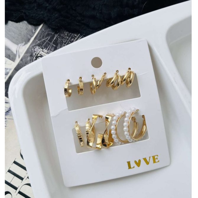 Delphine Hoops Combo (₹20 Per Pair) - Image 2