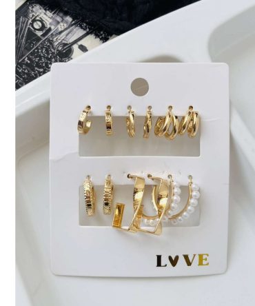 Delphine Hoops Combo (₹20 Per Pair)