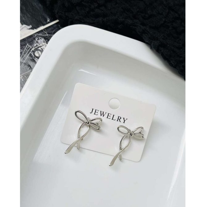Two Way Bow Earrings - Image 2