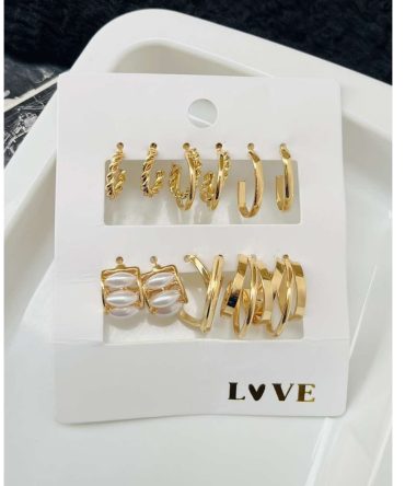 Twisted Pearl Earrings Combo (₹22 Per Pair)