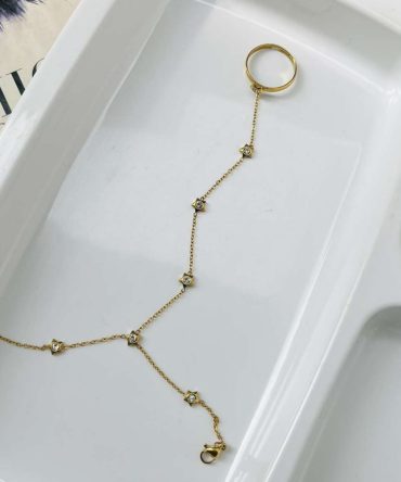 Dainty Ring Bracelet~ Anti Tarnish