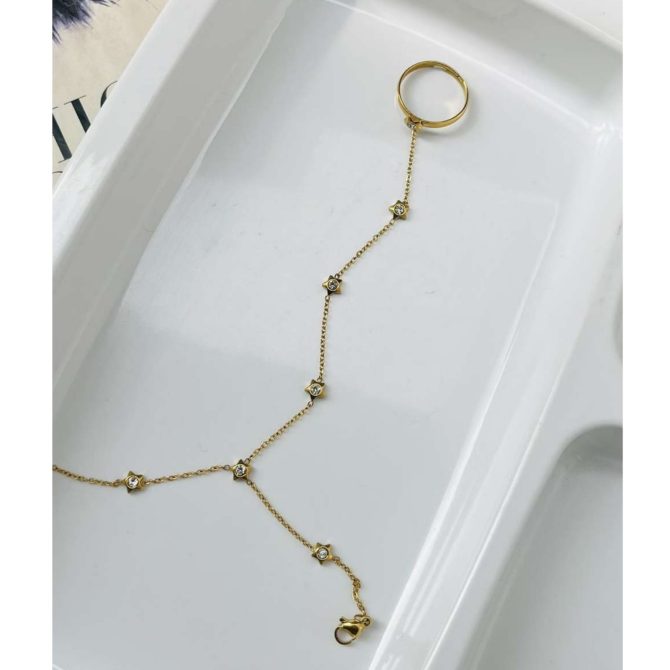 Dainty Ring Bracelet~ Anti Tarnish
