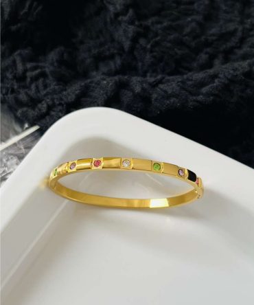 Multicolor Diamonds Bracelet~ Anti Tarnish (Thin Wrist)