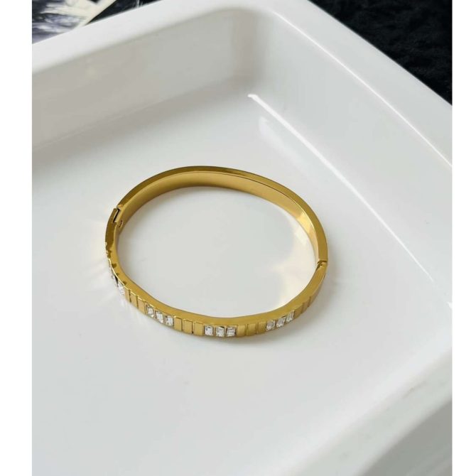Dainty Diamonds Bracelet~ Anti Tarnish (Thin Wrist) - Image 2