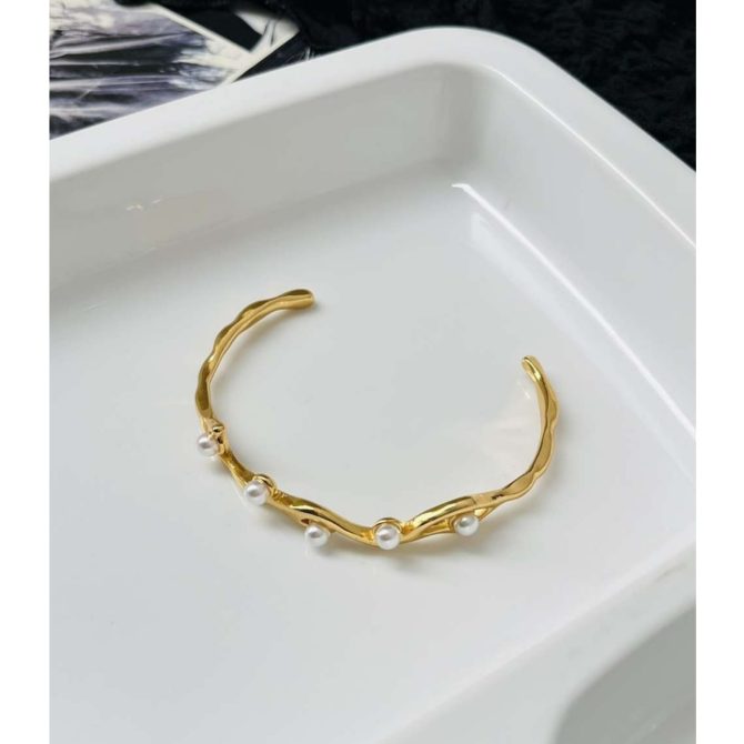 Twisted Pearls Bracelet~ Anti Tarnish - Image 2