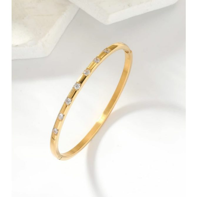Multi Diamonds Bracelet~ Anti Tarnish - Image 2