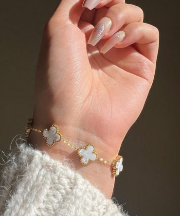 White Clover Bracelet~ Anti Tarnish