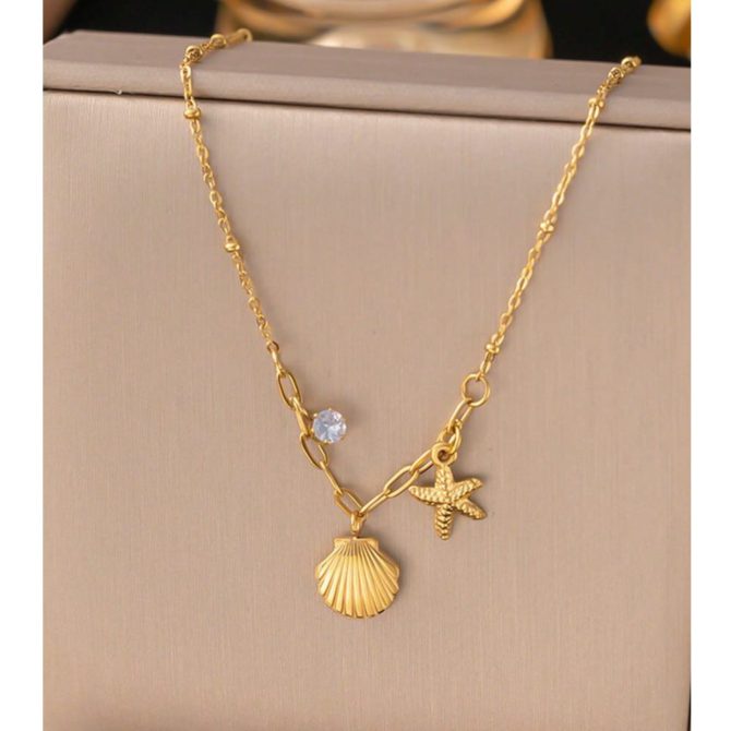 Seashells Necklace~ Anti Tarnish - Image 2
