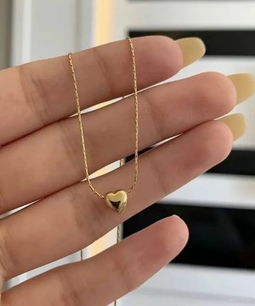 Golden Heart Necklace~ Anti Tarnish