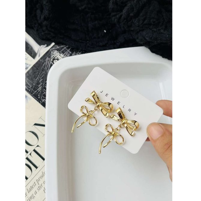 Dual Bow Earrings