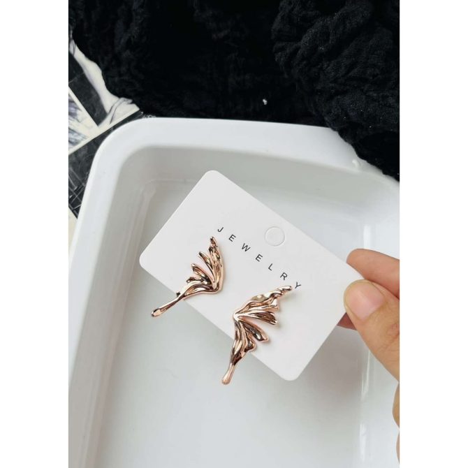 Rosegold Butterfly Wings Earrings
