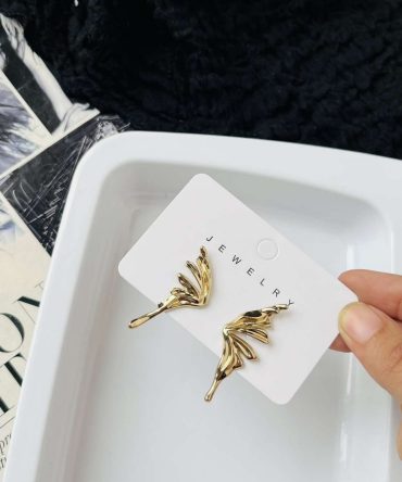 Golden Butterfly Wings Earrings
