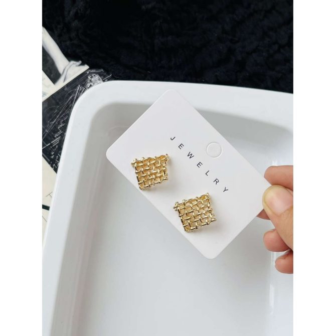 Golden Mesh Earrings