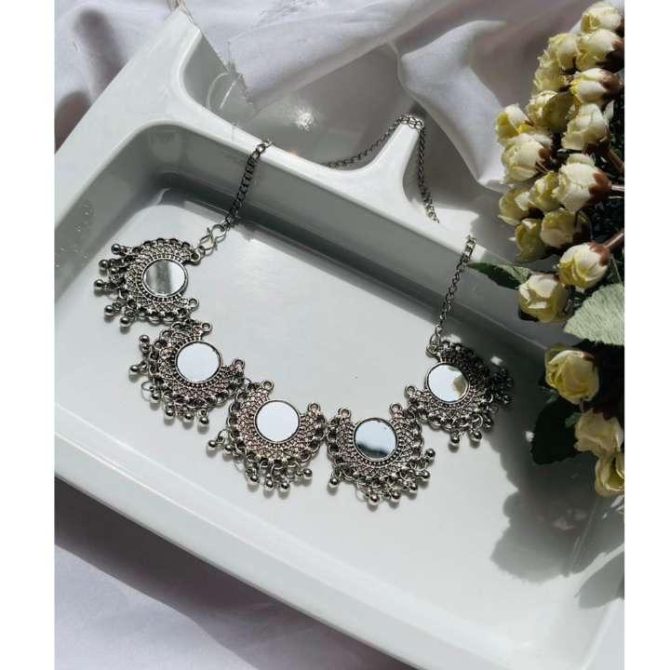 Aysha Mirror Necklace