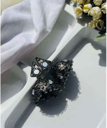 Vedika Black Jhumkas