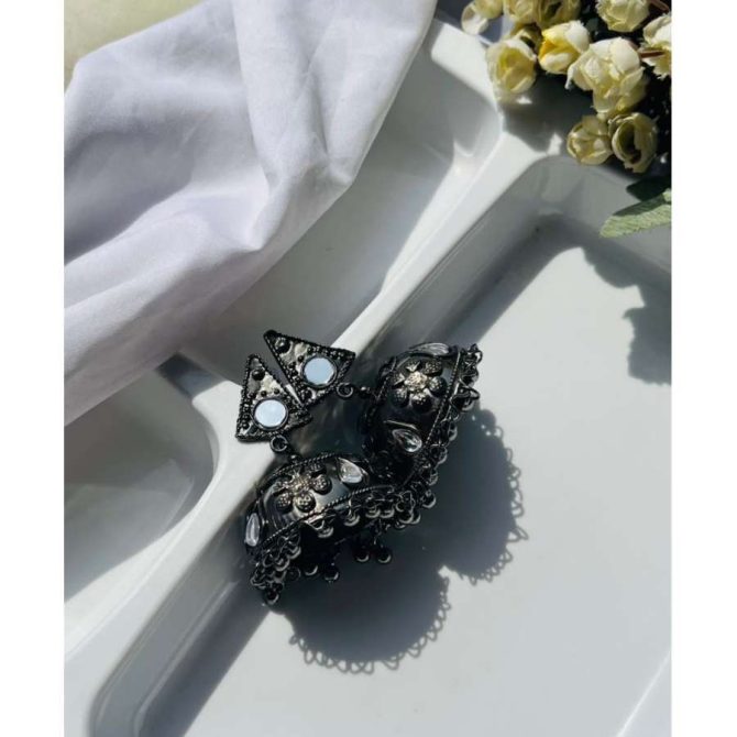 Vedika Black Jhumkas