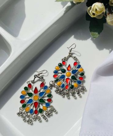 Multicolor Jhumkas