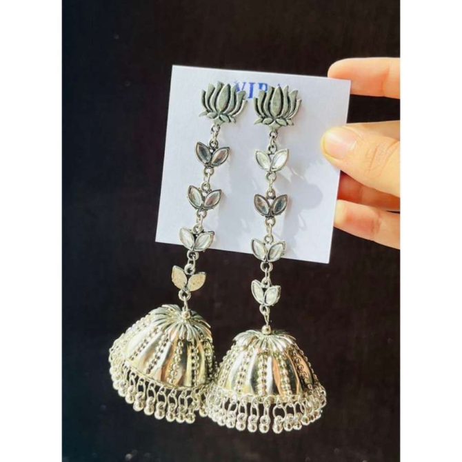 Lotus Mehar Jhumkas