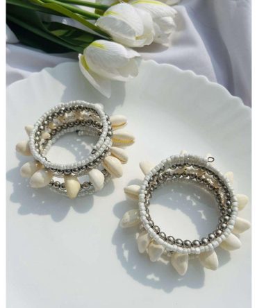 Oxidised Shells Bangle