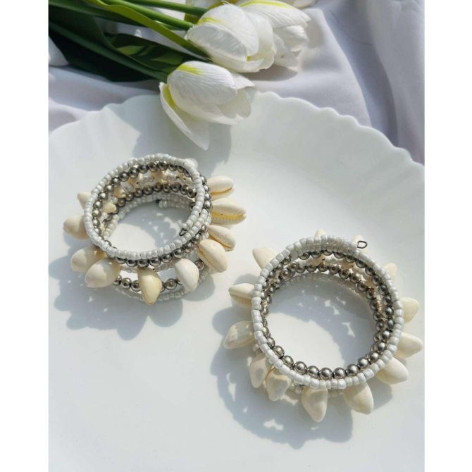 Oxidised Shells Bangle