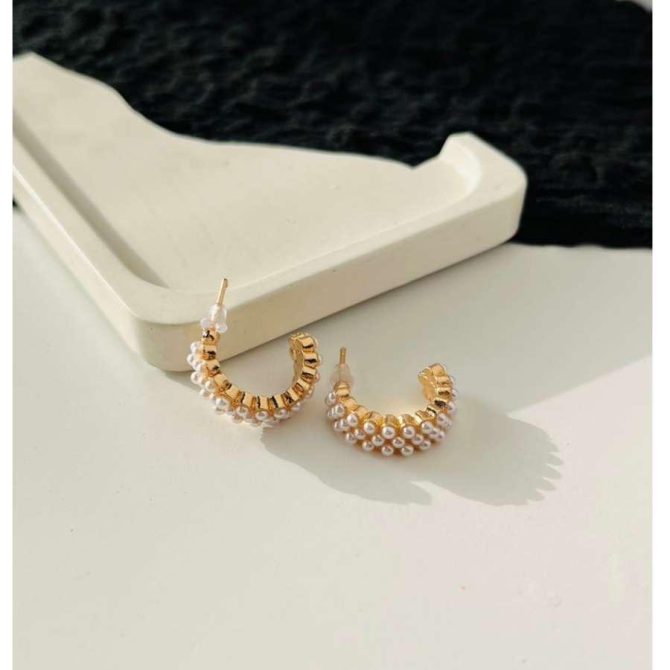 Pearl Galaxy Hoops