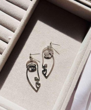 Picasso Face Earrings