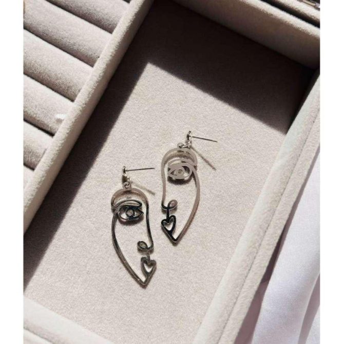 Picasso Face Earrings
