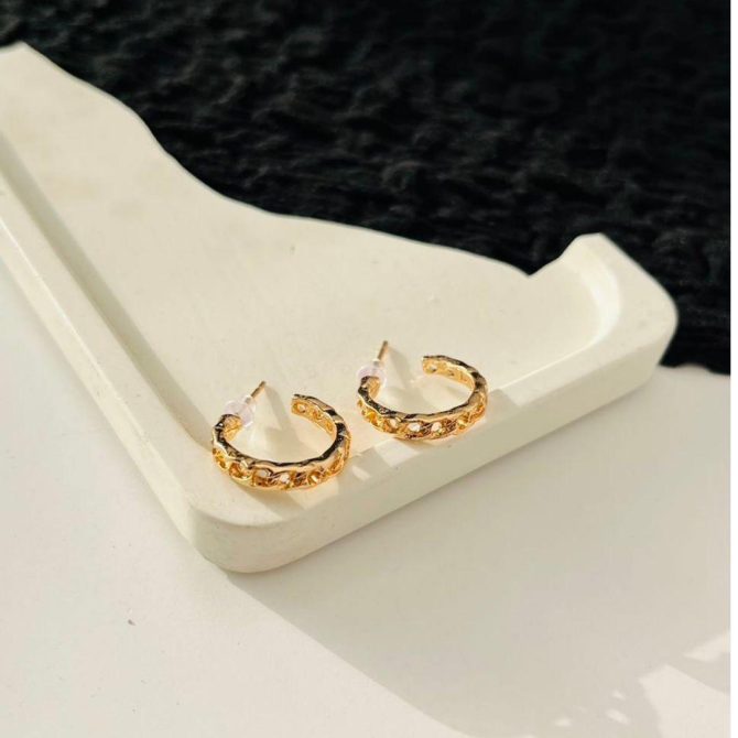 Luna Chain Hoops