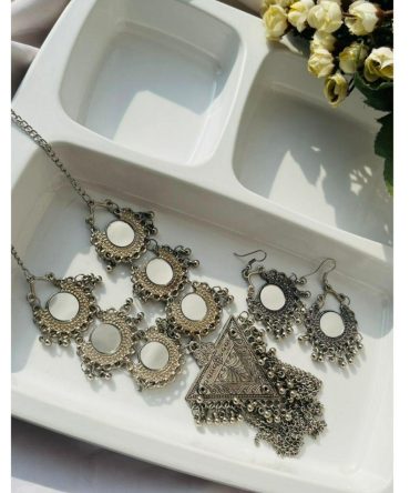 Simran Oxidised Set