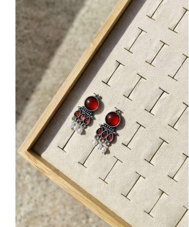 Rani Pink Pearl Earrings