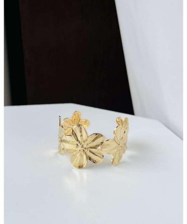 Golden Floral Bangle
