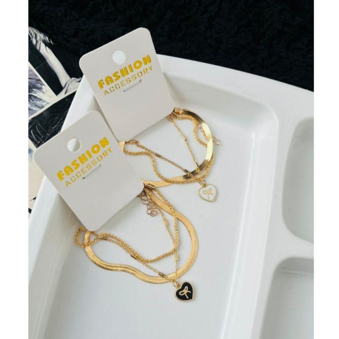 Three Layer Bow Chain Bracelet