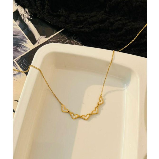 Multi Heart Necklace~ Anti Tarnish