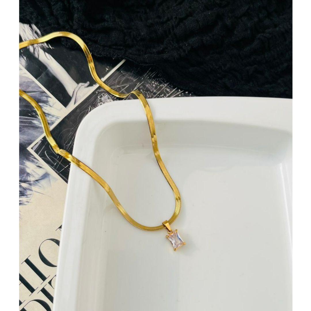 Diamond Snake Chain Necklace~ Anti Tarnish