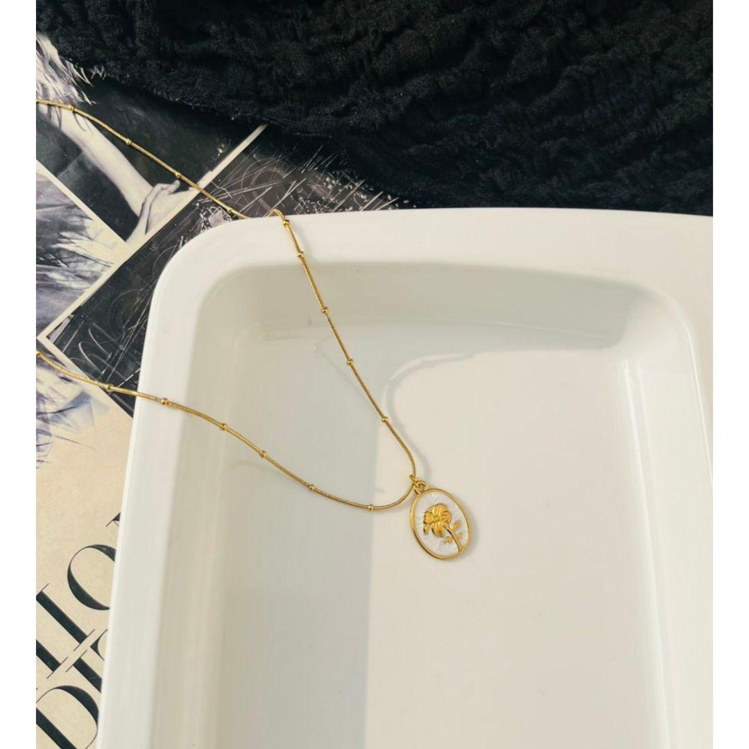 White Rosemary Necklace~ Anti Tarnish