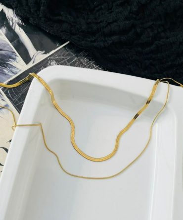 Two Layer Snake Chain Necklace~ Anti Tarnish