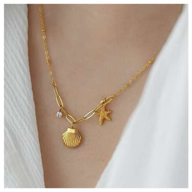 Beach Charms Necklace~ Anti Tarnish