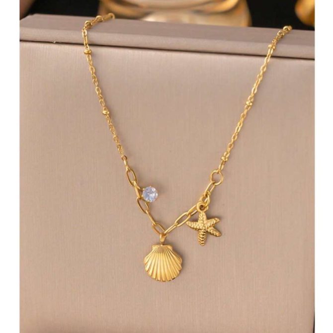 Beach Charms Necklace~ Anti Tarnish - Image 2