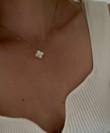 White Clover Necklace~ Anti Tarnish