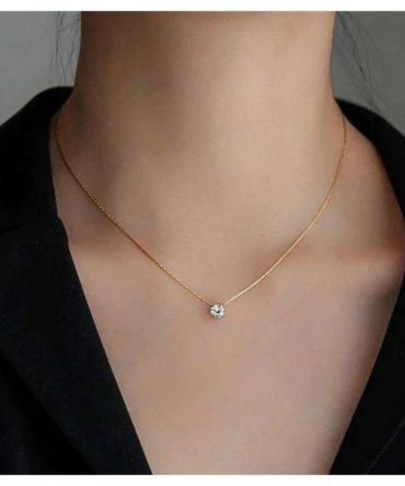 Minimal Diamond Necklace~ Anti Tarnish