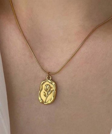 Golden Rosemary Necklace~ Anti Tarnish