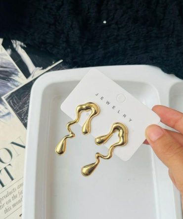 Wavy Statement Earrings