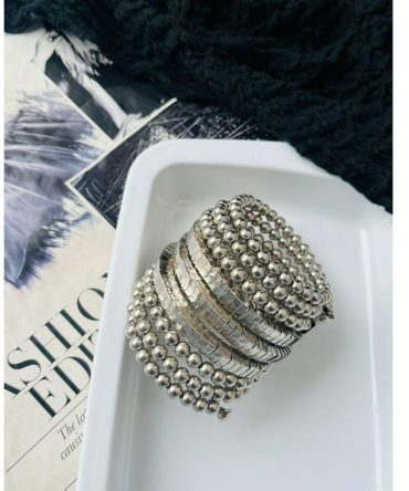 Oxidised Spiral Bangle