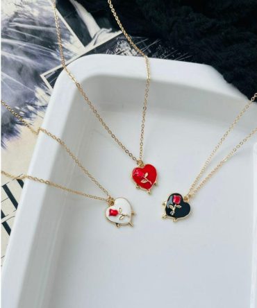 Rosy Heart Necklace